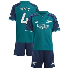 Camisolas Arsenal White 4 Criança 3º Equipamento 2023-24 Manga Curta